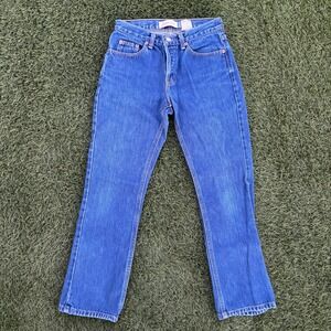 Gap Women's Size 25x26 Boot Cut Jeans Blue Denim Button Fly Mid Rise Vintage Y2K